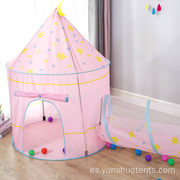 niños castillo casa plegable fácil niños juguete tipi